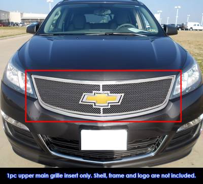 APS - APS Wire Mesh Grille-Polish 13-17 Chevrolet Traverse GR03GEI48T