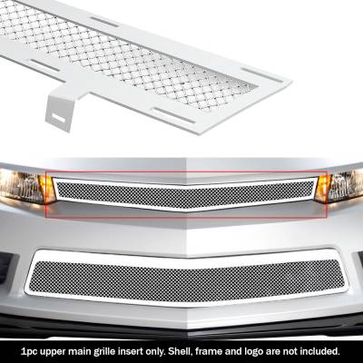 APS - APS Wire Mesh Grille-Polish 14-15 Chevrolet Camaro SS/RS GR03GEI98T