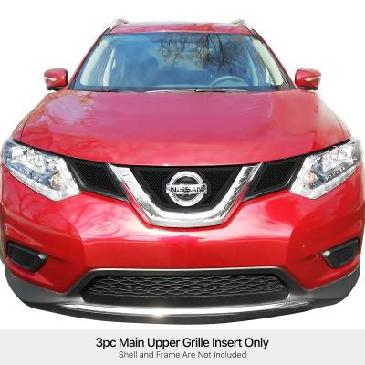 APS - APS Wire Mesh Grille Black for 14-16 Nissan Rogue GR14GEE71H