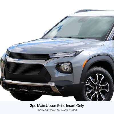 APS - APS Stainless Billet Grille Black 21-23 Chevrolet Trailblazer ACTIV GR03FEB82J