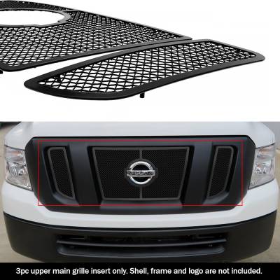 APS - APS Wire Mesh Grille Black for 12-29 Nissan NV Van GR14GFC83H