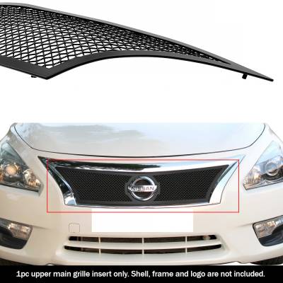 APS - APS Wire Mesh Grille Black for 13-15 Nissan Altima GR14GFC85H