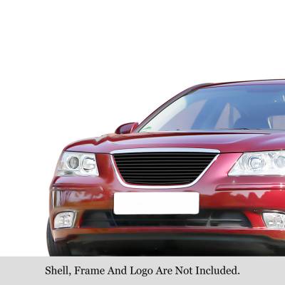 APS - APS Stainless Billet Grille Black for 09-10 Hyundai Sonata GR25HFF85J