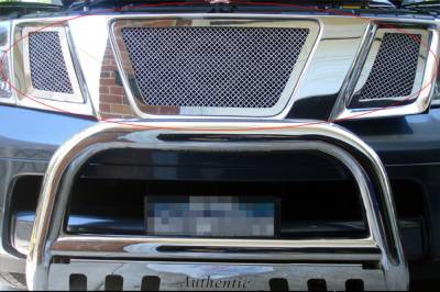 APS - APS Wire Mesh Grille-Polish for 05-08 Nissan Frontier GR14GFE05T