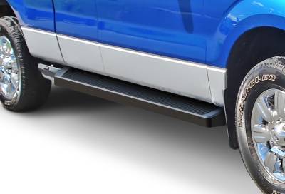 APS - APS IRunning Running Boards Black 04-14 Ford F150 Extended IB06RAG6B