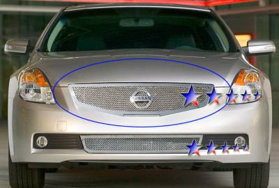 APS - APS Wire Mesh Grille-Polish for 07-09 Altima Coupe GR14GFE66T