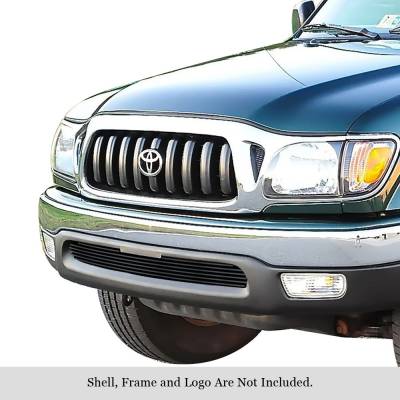 APS - APS Stainless Billet Bumper Grille Black for 01-04 Toyota Tacoma GR20FED38J