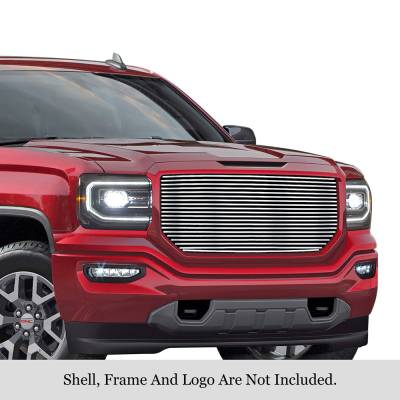 APS - APS Stainless Billet Grille-Polish 16-18 GMC Sierra 1500 GR07HFC62S