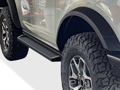 APS - APS IRunning Running Boards Black 21-25 Ford Bronco 2DR IB06RCA2B