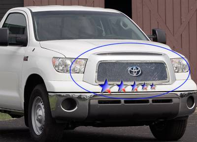 APS - APS Wire Mesh Grille-Polish for 07-09 Toyota Tundra GR20GED64T
