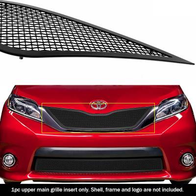 APS - APS Wire Mesh Grille Black for 11-17 Toyota Sienna SE GR20GFD99H