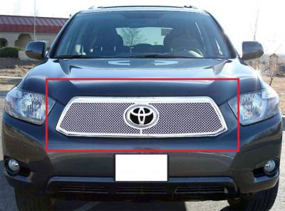 APS - APS Wire Mesh Grille-Polish for 08-10 Toyota Highlander GR20GFE47T