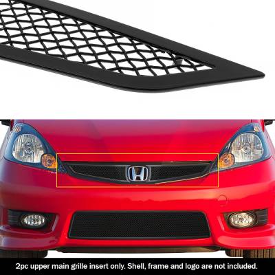 APS - APS Wire Mesh Grille Black 12-13 Honda Fit Sport GR08GFD26H