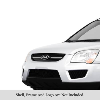 APS - APS Stainless Billet Grille Black for 09-10 Kia Sportage GR11FFG13J