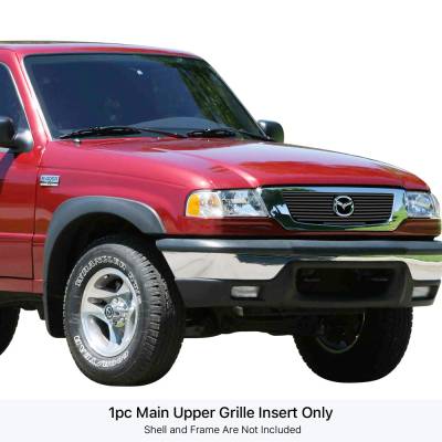 APS - APS Stainless Billet Grille Black 06-10 Mazda B-Series Truck GR13FFB38J