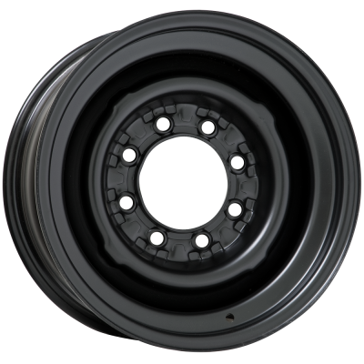 Wheel Vintiques - Wheel Vintiques OE 8-Lug 16x7 8x6.5 4" BS Satin Black 82-670804A
