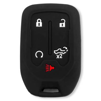 Recon - Recon 264002GM1BK Silicone Key Fob Cover Black 19-21 Silverado/Sierra