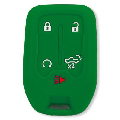 Recon - Recon 264002GM1GR Silicone Key Fob Cover Green 19-21 Silverado/Sierra