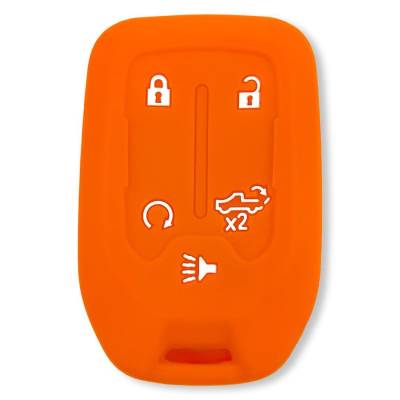 Recon - Recon 264002GM1OR Silicone Key Fob Cover Orange 19-21 Silverado/Sierra