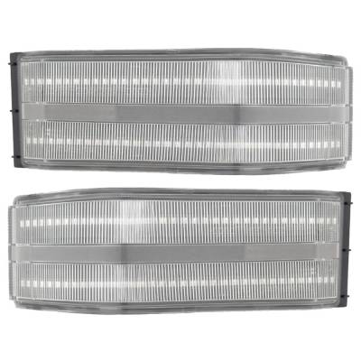 Recon - Recon 264153CL LED Side Mirror Lenses Clear/Amber 14-19 Silverado/Sierra