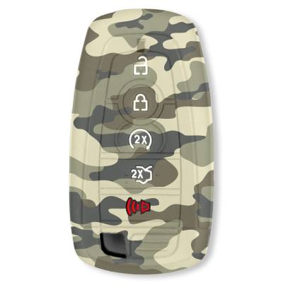 Recon - Recon 264002FD2GC Silicone Key Fob Cover Green Camo 18-25 F150/Super Duty