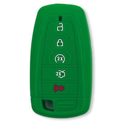 Recon - Recon 264002FD2GR Silicone Key Fob Cover Green 18-25 F150/Super Duty