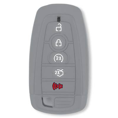 Recon - Recon 264002FD2GY Silicone Key Fob Cover Gray 18-25 F150/Super Duty