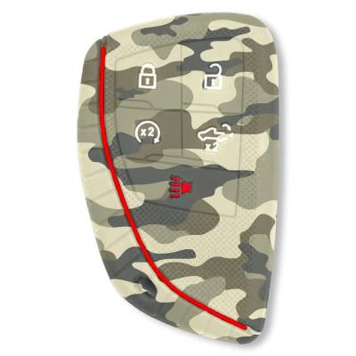 Recon - Recon 264002GM2GC Silicone Key Fob Cover Green Camo 22-25 Silverado/Sierra