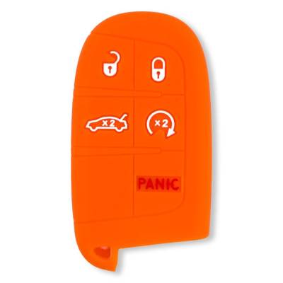 Recon - Recon 264002DG1OR Silicone Key Fob Cover Orange for 13-18 Ram Trucks