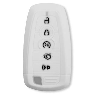 Recon - Recon 264002FD2WH Silicone Key Fob Cover White 18-25 F150/Super Duty