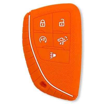 Recon - Recon 264002GM2OR Silicone Key Fob Cover Orange 22-25 Silverado/Sierra