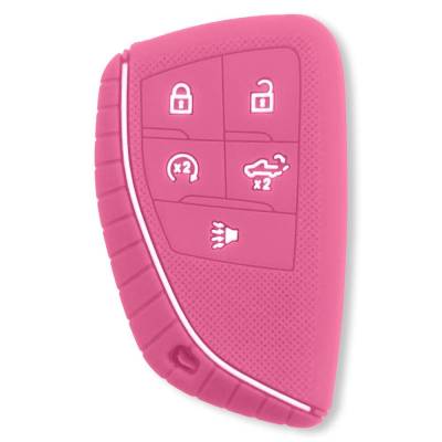 Recon - Recon 264002GM2PK Silicone Key Fob Cover Pink 22-25 Silverado/Sierra