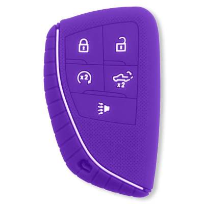 Recon - Recon 264002GM2PR Silicone Key Fob Cover Purple 22-25 Silverado/Sierra