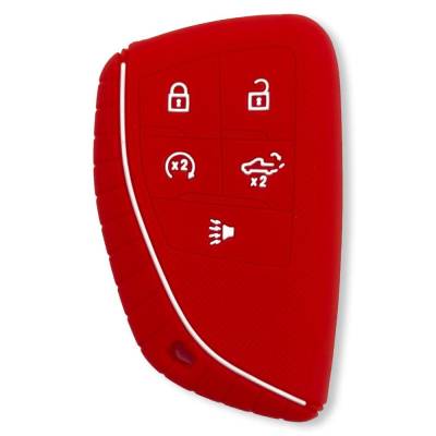 Recon - Recon 264002GM2RD Silicone Key Fob Cover Red 22-25 Silverado/Sierra
