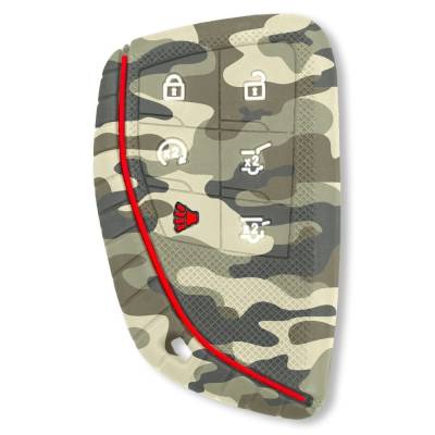 Recon - Recon 264002GM3GC Silicone Key Fob Cover Green CamoTahoe/Suburban/Yukon/XL