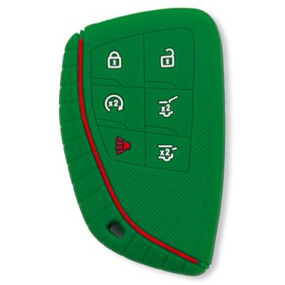 Recon - Recon 264002GM3GR Silicone Key Fob Cover Green 21-25 Tahoe/Suburban/Yukon/XL