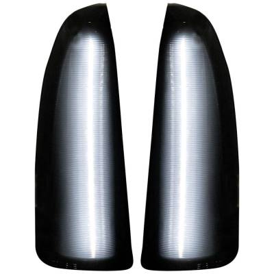 Recon - Recon 264120WHBK LED Side Mirror Lenses Smoked/White 03-07 Super Duty