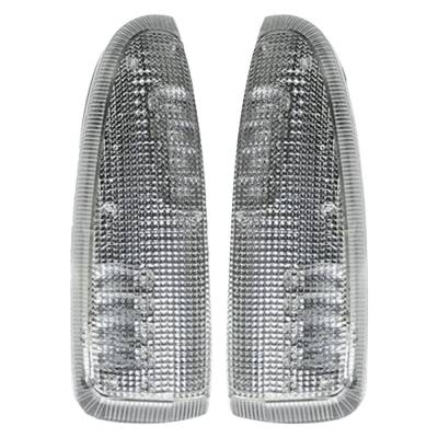 Recon - Recon 264120WHCL LED Side Mirror Lenses Clear/White 03-07 Super Duty