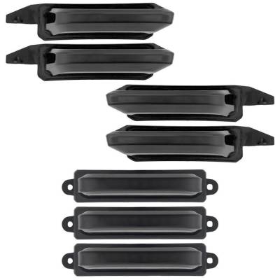 Recon - Recon 264339WHBK LED Fender/Grille Marker Lights White/Red 21-24 F150 Raptor