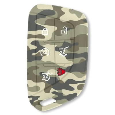 Recon - Recon 264002GM4GC Silicone Key Fob Cover Green Camo 21-25 Escalade