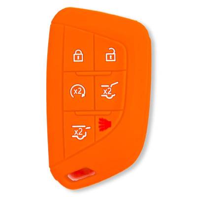 Recon - Recon 264002GM4OR Silicone Key Fob Cover Orange 21-25 Escalade