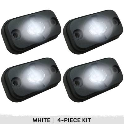 Recon - Recon 264515WH High Power LED Underbody Rock Light Kit White 4pc.