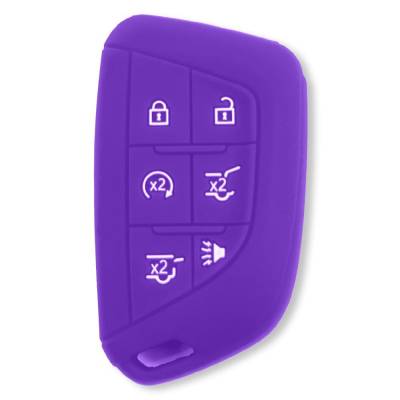 Recon - Recon 264002GM4PR Silicone Key Fob Cover Purple 21-25 Escalade