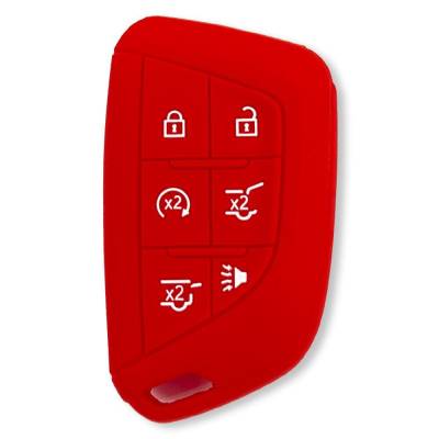 Recon - Recon 264002GM4RD Silicone Key Fob Cover Red 21-25 Escalade