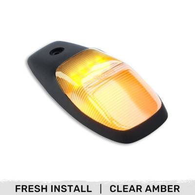 Recon - Recon 264345CLHPAMX LED Cab Roof Light EACH Clear/Amber for 19-23 Ram HD