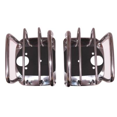 Rugged Ridge - Rugged Ridge 11103.02 Taillight Euro Guards Stainless Steel
