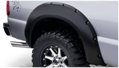 Bushwacker - Bushwacker Pocket Style Rear Fender Flares Black Super Duty 20050-02