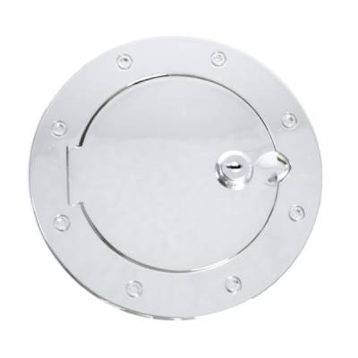 Rugged Ridge - Rugged Ridge 11425.07 Locking Gas Cap Door Polished Aluminum