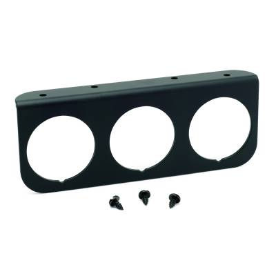 AutoMeter - AutoMeter 2238 Triple Gauge Mounting Panel Black Aluminum 2-1/16"