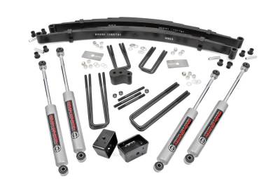 Rough Country Suspension Systems - Rough Country 305.20 4" Suspension Lift Kit for 74-77 Dodge W-Series Trucks